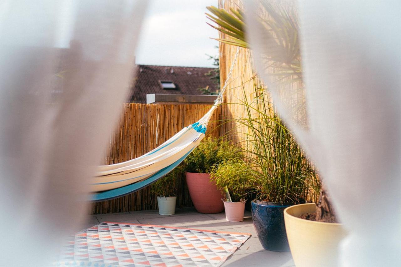 The Kalifornia I Stilvoll Mit Urlaubsfeeling I Dachterrasse I Klima Apartment Карлсруе Екстериор снимка