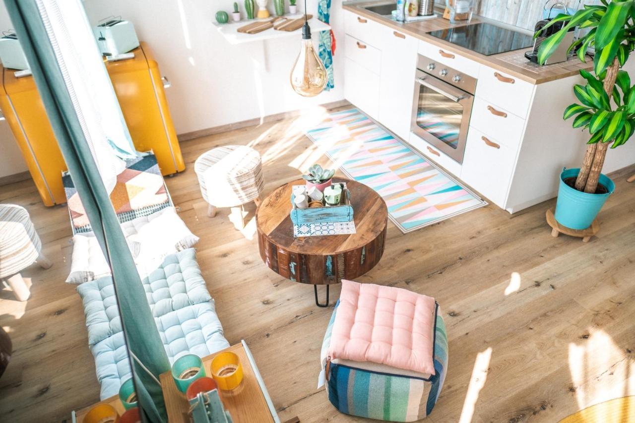 The Kalifornia I Stilvoll Mit Urlaubsfeeling I Dachterrasse I Klima Apartment Карлсруе Екстериор снимка
